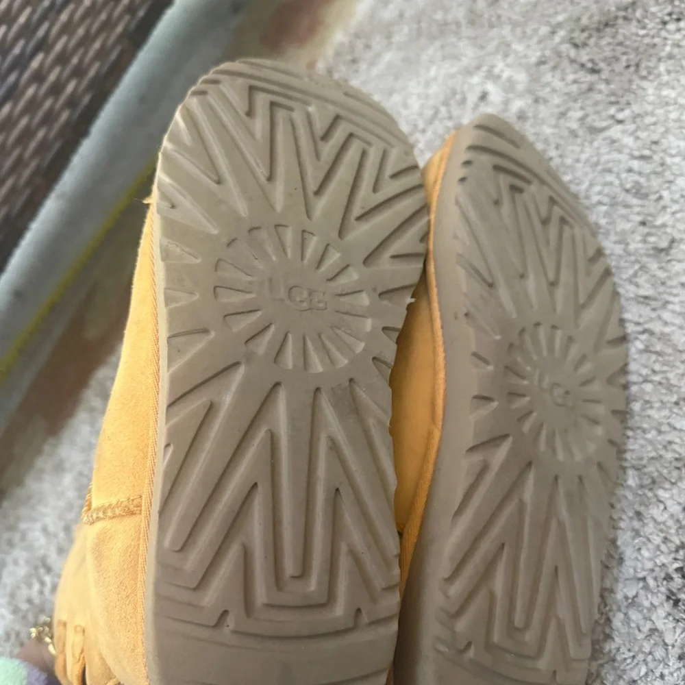 UGG BAILEY BOW RETRO SPOTS SWEET POTATO SUEDE WINTER WOMEN'S BOOTS SIZE US 8 - Picture 4 of 10